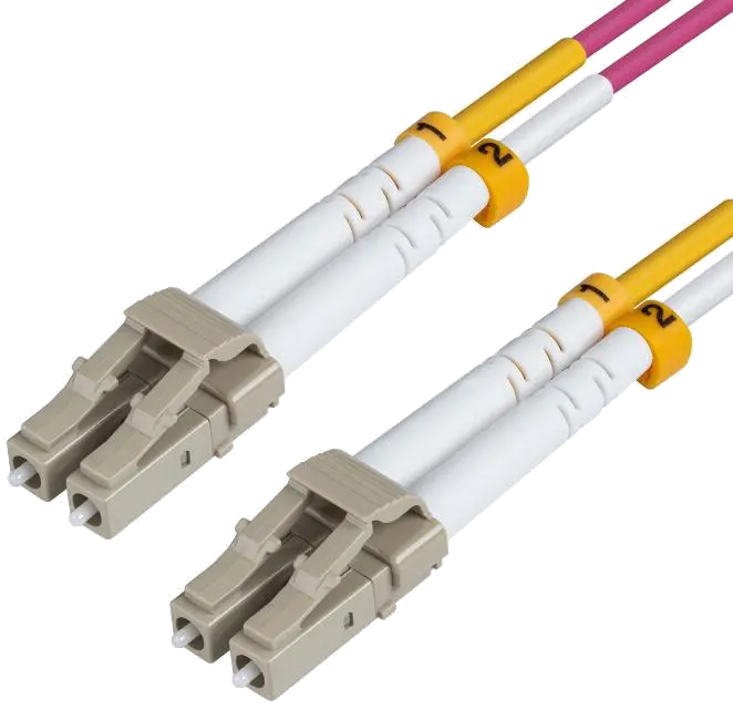 MicroConnect Cablu FO OM4 LC-LC duplex 15m violet