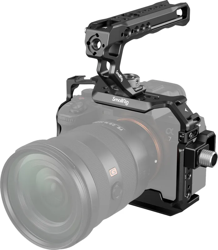 SmallRig Basic Cage Kit 3668C Sony A7R V, A7 IV si A7S III, maner ARRI 