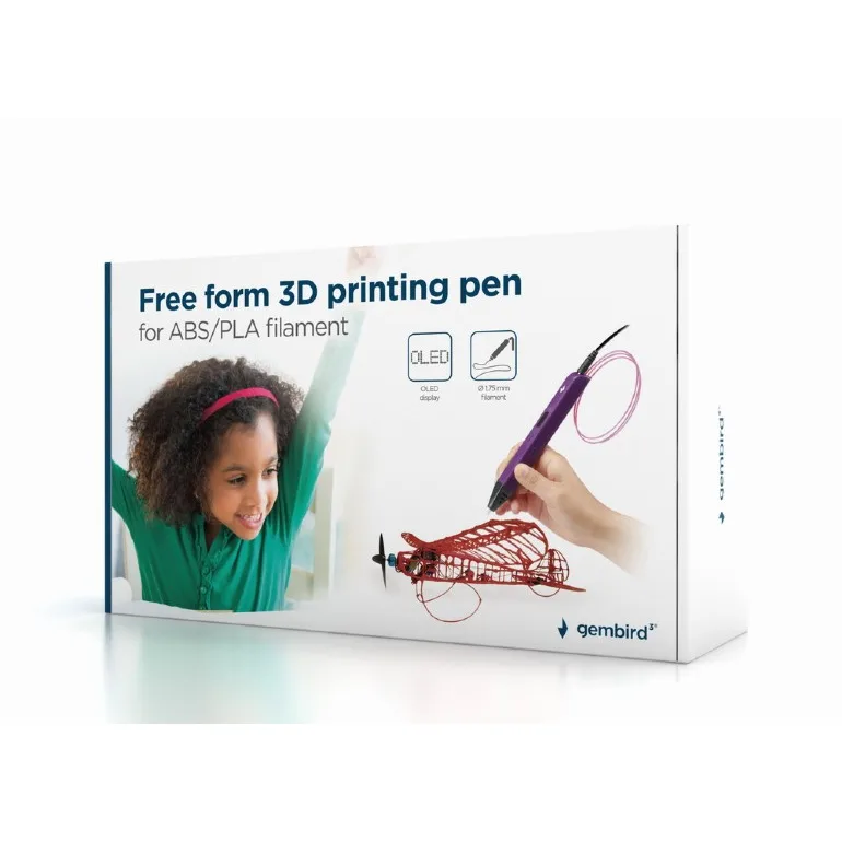 Gembird Creion 3D OLED pentru filament ABS si PLA 1.75mm