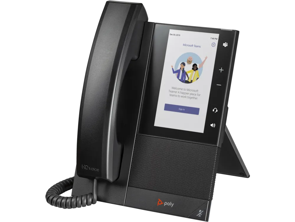 HP Poly CCX 505 Business Media Phone for Microsoft Teams and PoE-enabled 