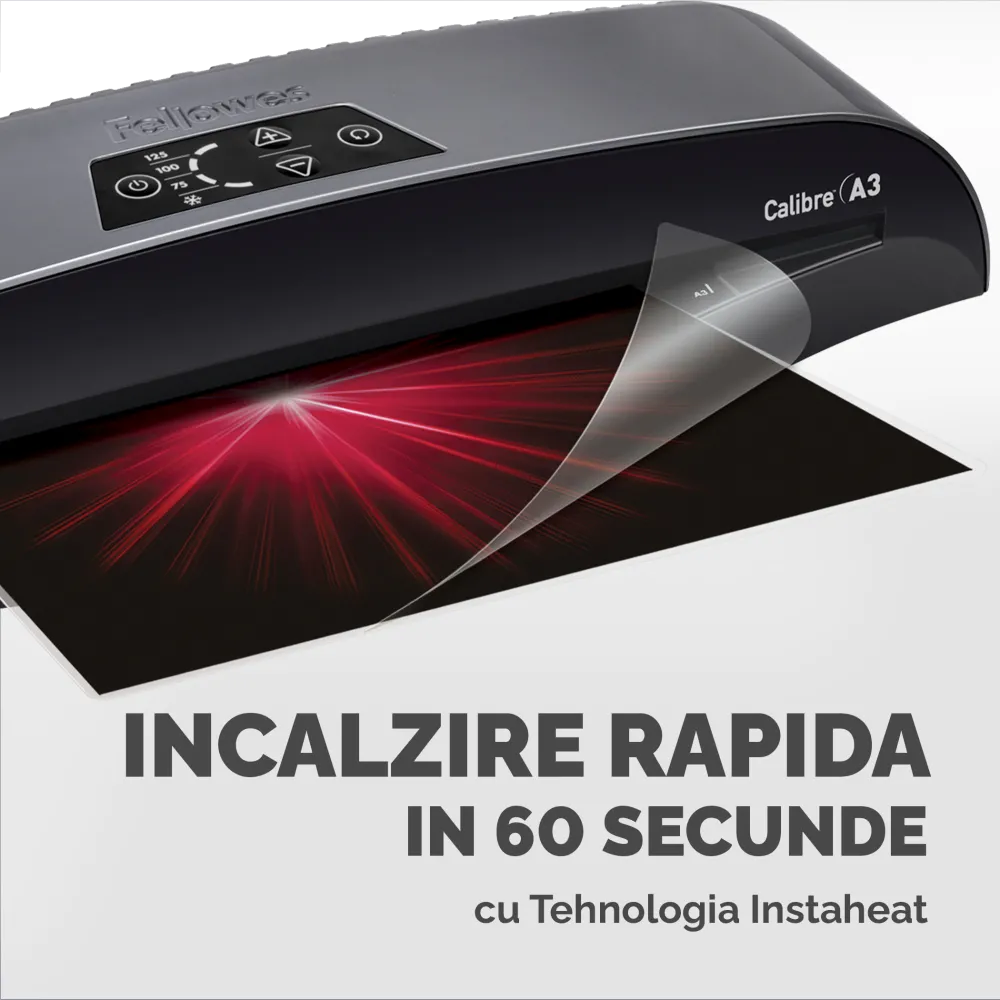 Fellowes Laminator A3 Calibre 125mic 320mm 500mm/min InstaHeat 