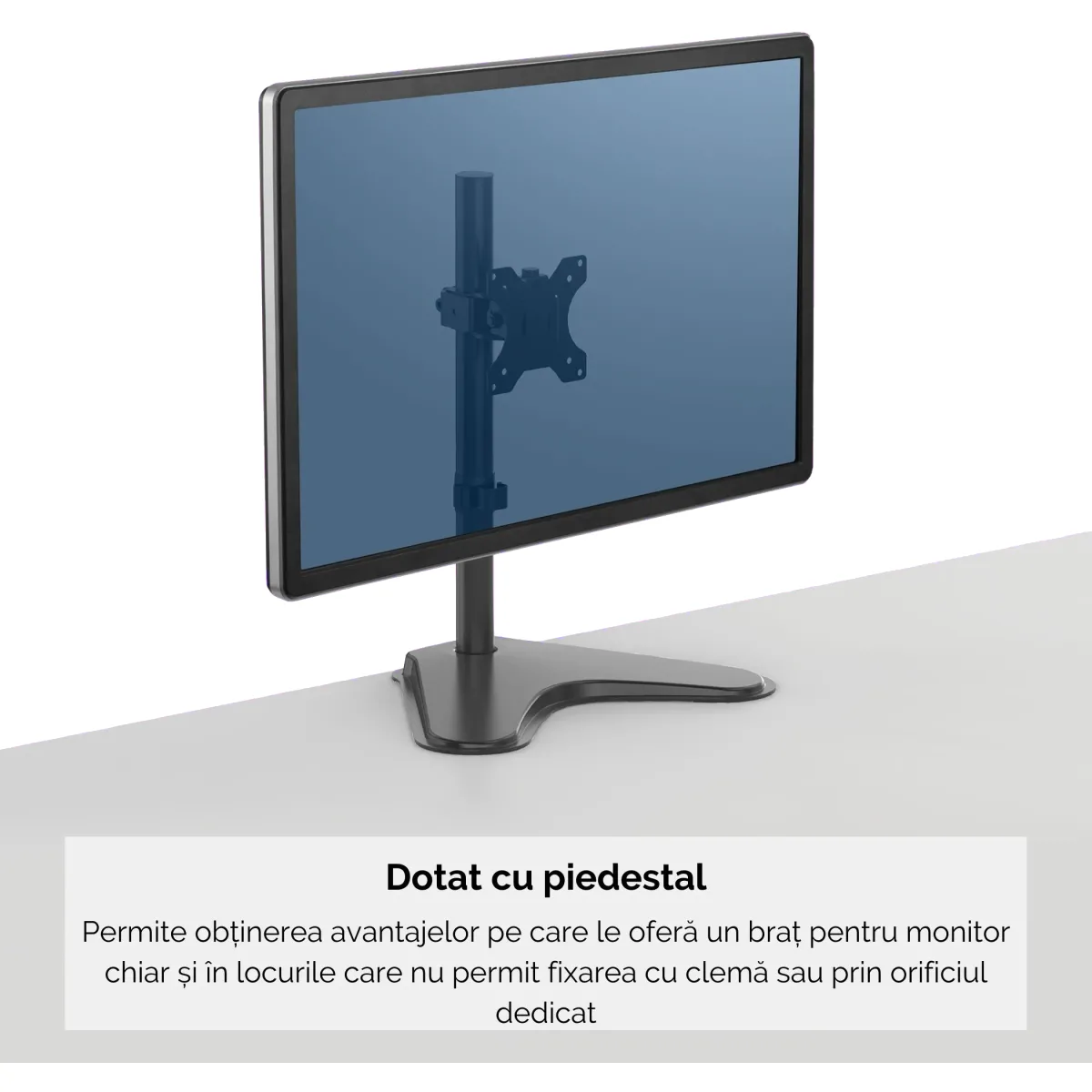 Fellowes Seasa Freestanding Single Monitor Arm 