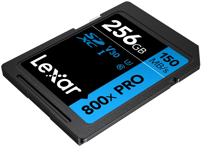 Lexar Card SDXC 256GB 800x Pro, UHS-I, C10, V30, U3, R150/W45 
