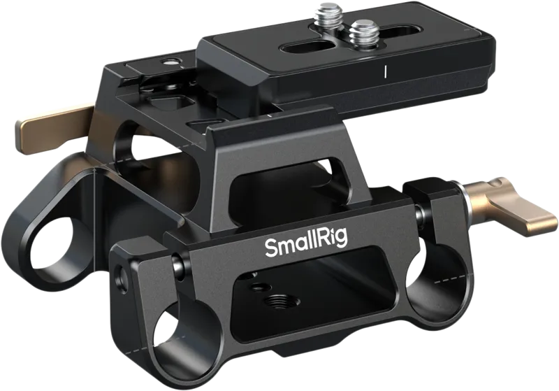 SmallRig 5365 Arca Swiss Type Mount Plate Kit with 15mm Dual Rod Clamp 