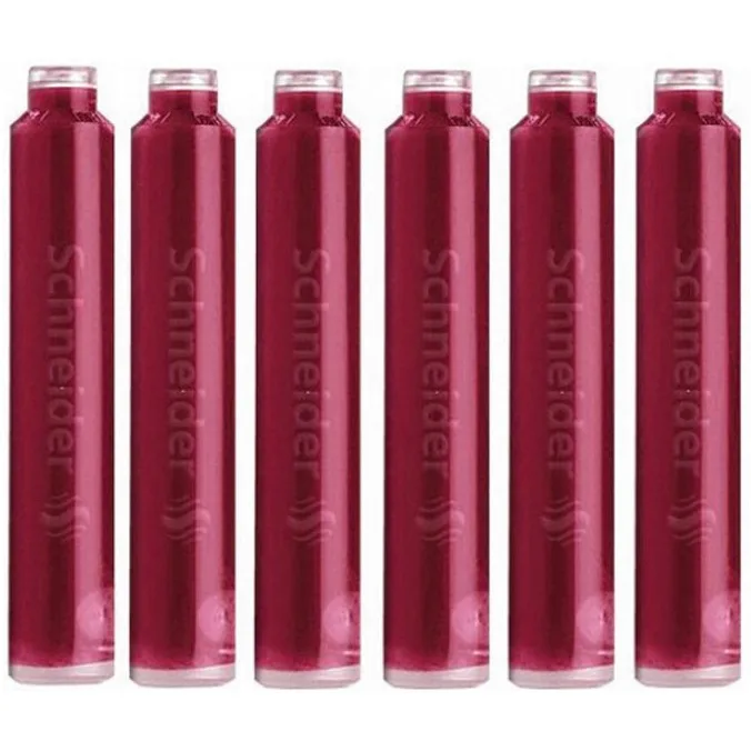 Schneider Patroane cerneala rosie mici set 6 buc