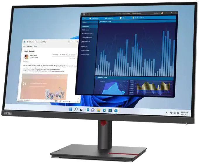 Lenovo ThinkVision T27p-30 monitor 27 inch IPS 4K USB-C RJ45 