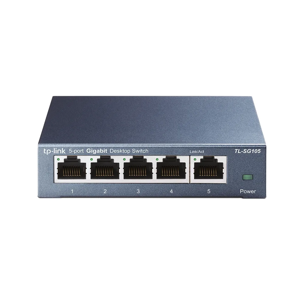 TP-Link TL-SG105 Switch 5-Port-uri 10/100/1000 Gigabit, carcasa metalica