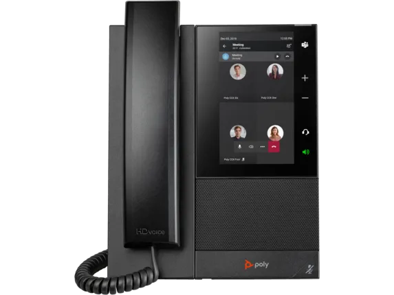 HP Poly CCX 505 Business Media Phone for Microsoft Teams and PoE-enabled 