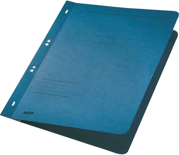 Leitz Dosar incopciat A4 capse 1/1 albastru 250g, colorat in masa