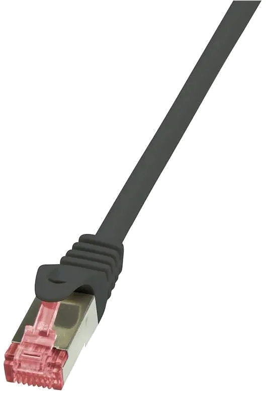 LogiLink Patch Cord S/FTP Cat6, LSZH, cupru, AWG27, dublu ecranat, 2m, negru