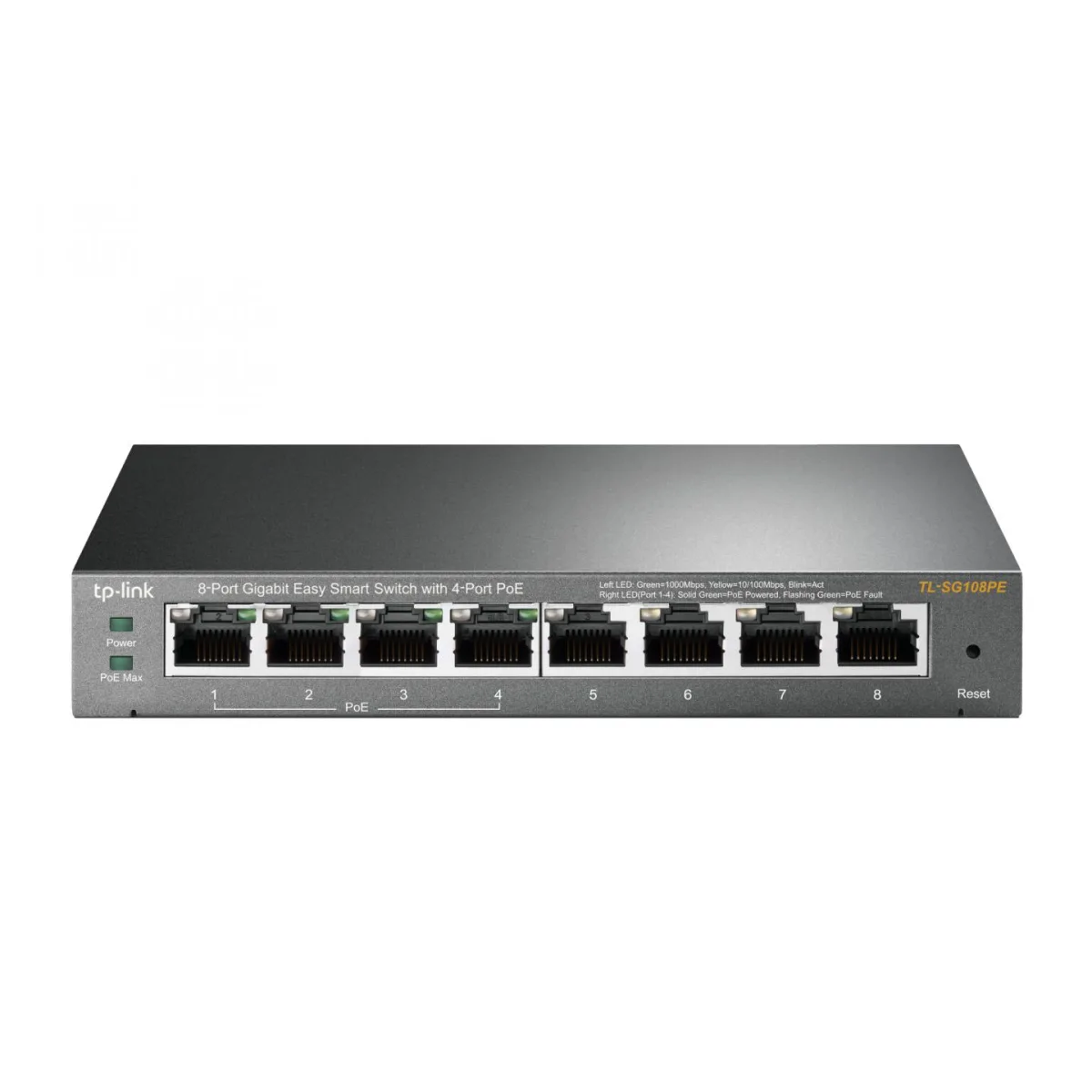 TP-Link SWITCH PoE 8 porturi Gigabit (4 PoE+), Easy Smart 