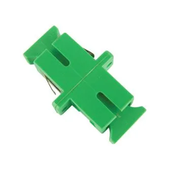 MicroConnect FIBSCAPCADA adaptor fibra SC/APC-SC/APC singlemode simplex verde