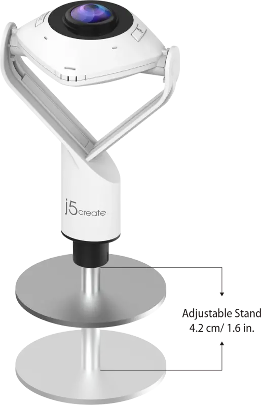j5create 360 All Around Webcam, JVCU360, 2,07 MP, 1920x1080@30fps 