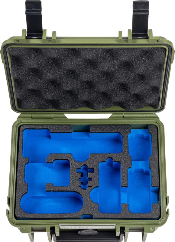 B&W Geanta de transport si carcasa de protectie pentru DJI Osmo Pocket 3 Verde 