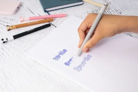 Eberhard Faber Roller cu gel Animal erase it - GIRAFA 0,7 mm, cerneala termosensibila albastra 