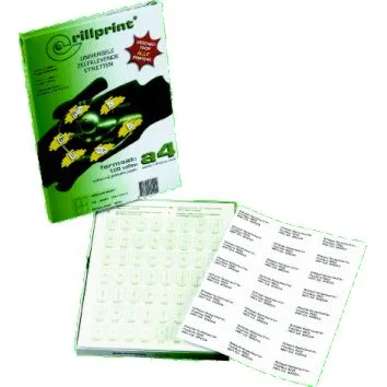 Rillprint Etichete pt.biblioraft de 7 cm, 4/A4, 192x59 mm, cutie 100 coli