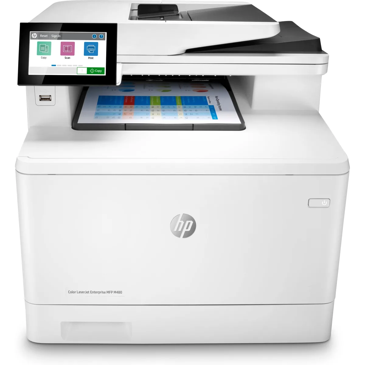 HP Color LaserJet Enterprise MFP M480f multifunctional color fax