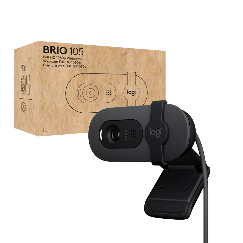 Logitech Brio 105 Business Webcam Full HD 1080p, USB, Graphite