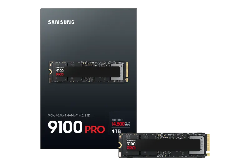Samsung SSD MZ-VAP4T0BW, 9100 PRO, 4TB, PCIe 5.0 NVMe M.2 