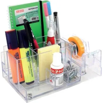 Kejea Organizator birou plastic transparent B8, 8 compartimente