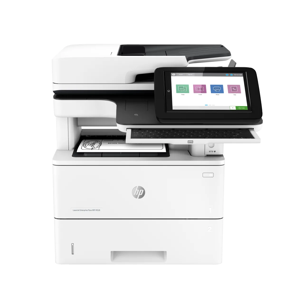 HP LaserJet Enterprise M528z multifunctional mono Flow (1PV67A) angle