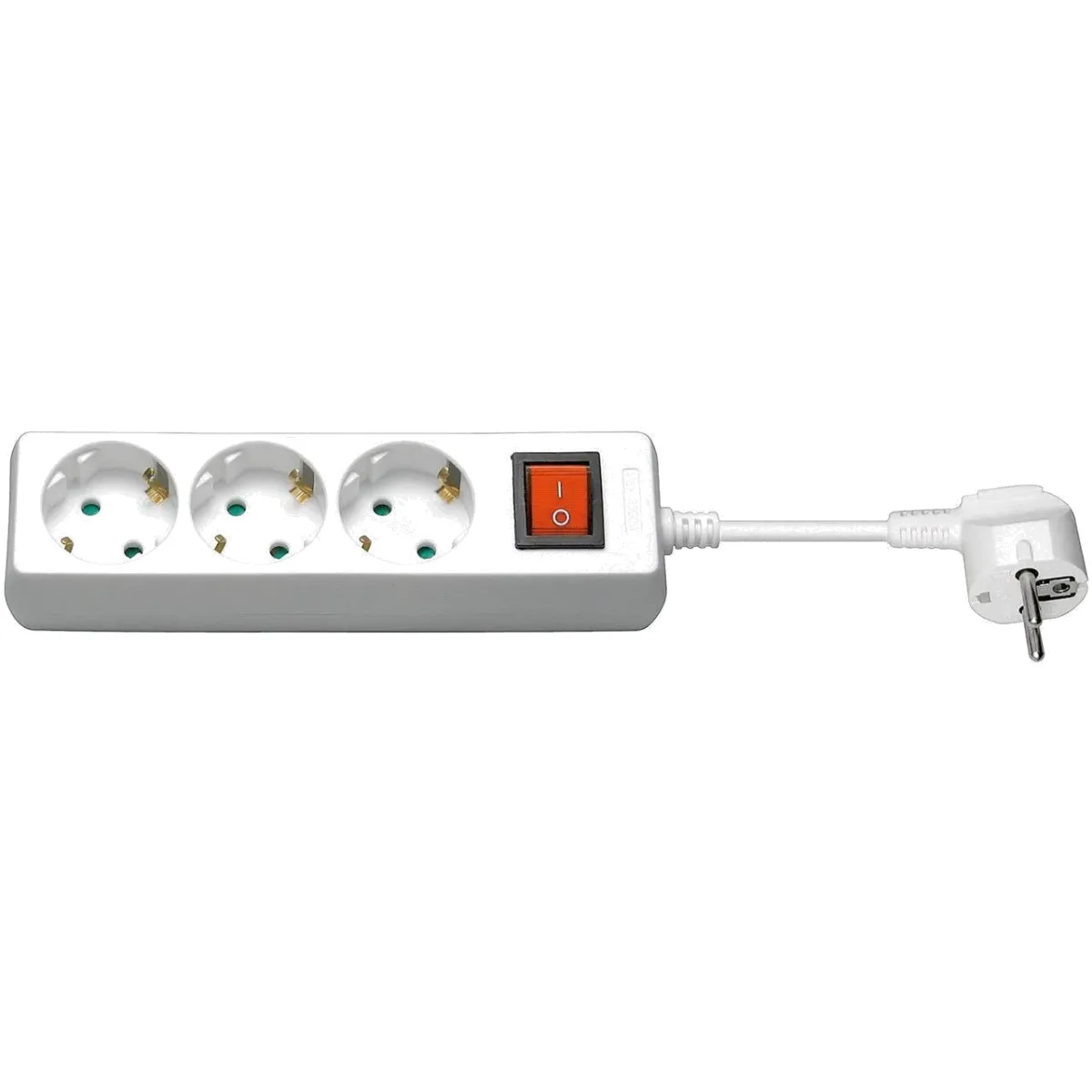 MicroConnect Prelungitor 3 prize Schuko 1.5m cu intrerupator alb
