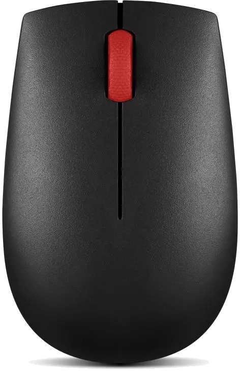 Lenovo Mouse Essential compact, wireless, ambidextru, 3 butoane, negru 