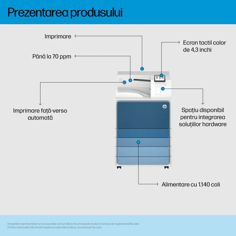 HP Imprimanta A3 monocrom LaserJet Enterprise 8501x 