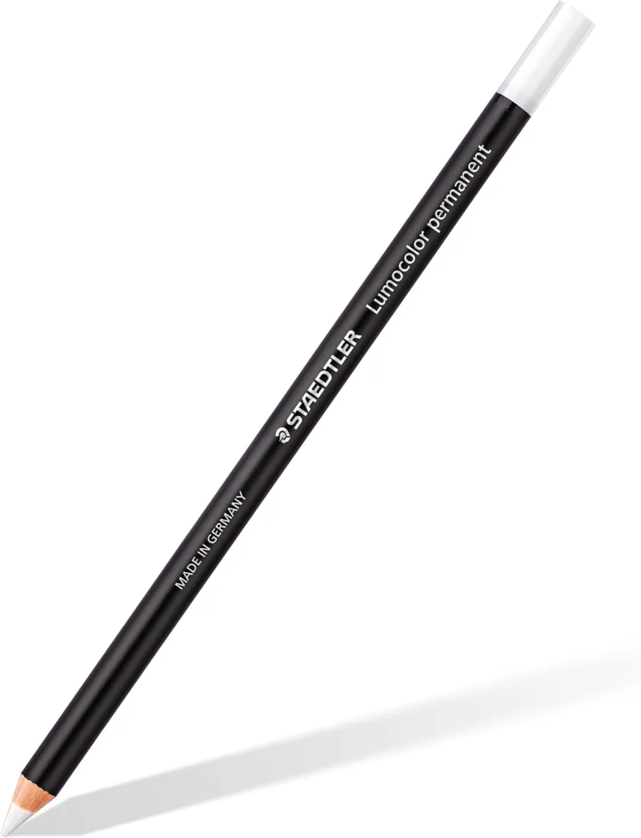 Staedtler Creion marker Lumocolor Glasochrom, permanent, alb