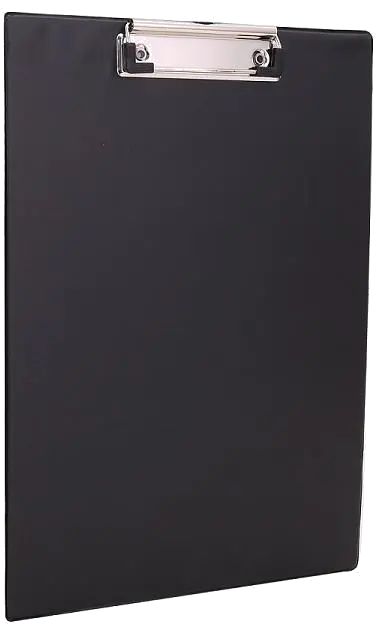 Economy Clipboard A4 plastifiat negru, clema metalica