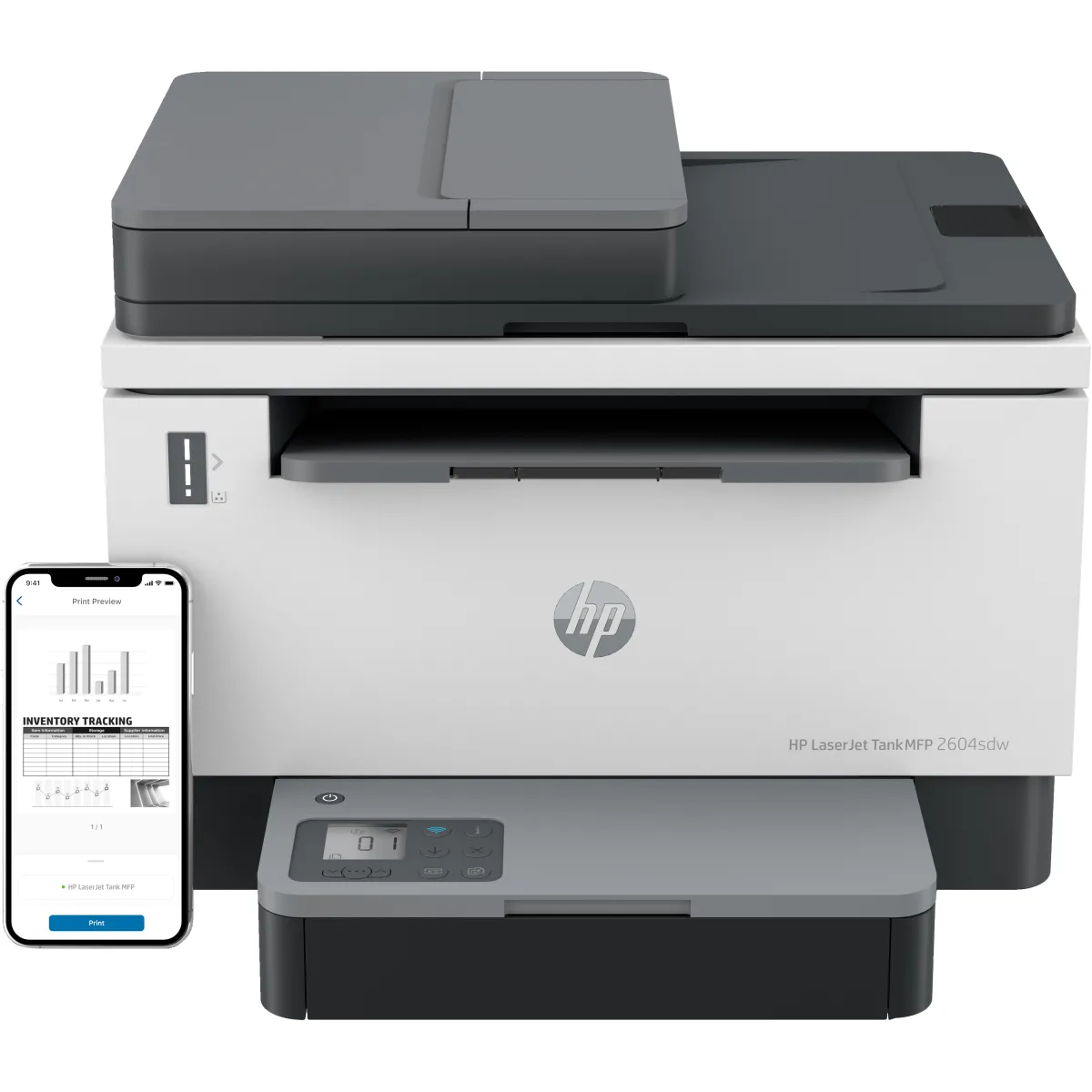 HP MFP mono A4 LaserJet Tank MFP 2604SDW Blue Angel, 381V1A angle