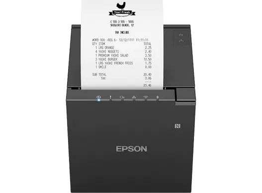 Epson Imprimanta termica chitante Wi-Fi Bluetooth 203 dpi neagra
