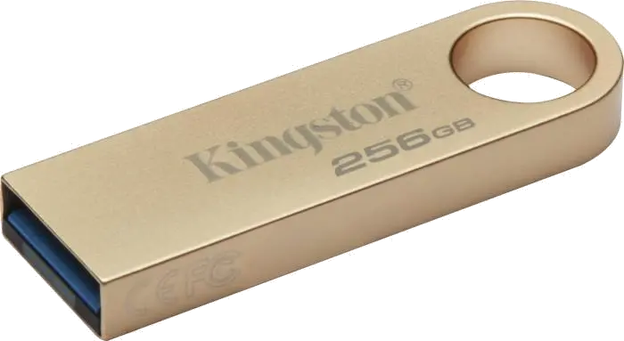Kingston DataTraveler SE9 G3 Flash Drive 256GB 220MB/s read, 100MB/s write, USB-A (USB 3.2 Gen 1), Metal 