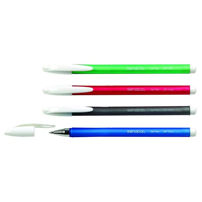 Senator Pix cu gel 0.7mm rosu grip striat