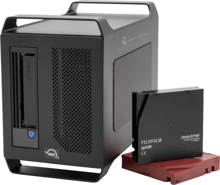 OWC Mercury Pro LTO-8 Thunderbolt cu banda, cleaner si SSD 4TB 