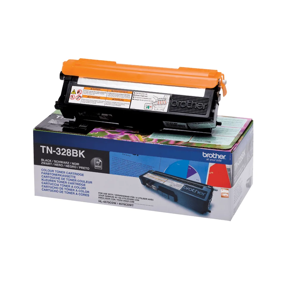 Brother Toner negru TN-328BK, 6000 pagini, pentru HL-4570CDW