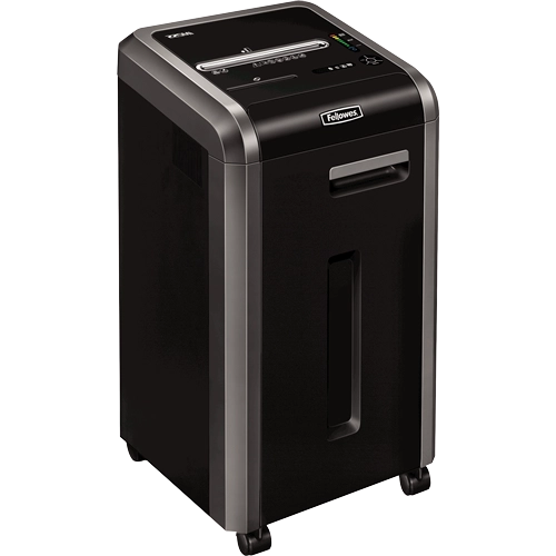 Fellowes Distrugator documente 225Mi, 16 coli, microparticule 2x12 mm, P-5, cos 60L 