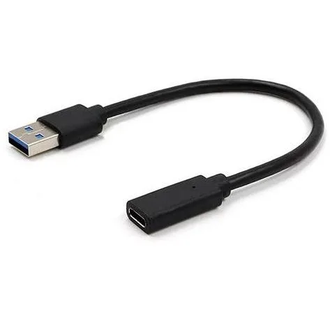 Gembird Adaptor USB-C 3.0 (mama) la USB-A 3.1 (tata), 10 cm, negru
