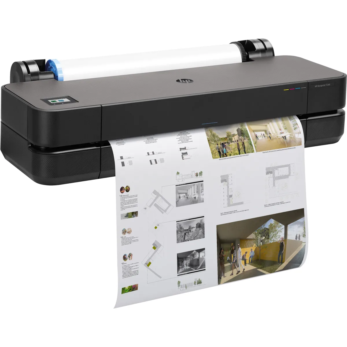 HP DesignJet T230 24-in Printer large format printer angle