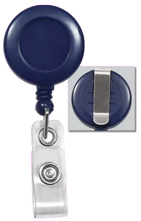 Kejea Clips ecuson retractabil snur 58cm albastru