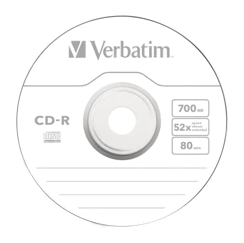 Verbatim CD-R 700MB, 52x, DataLife Extra Protection, Bulk