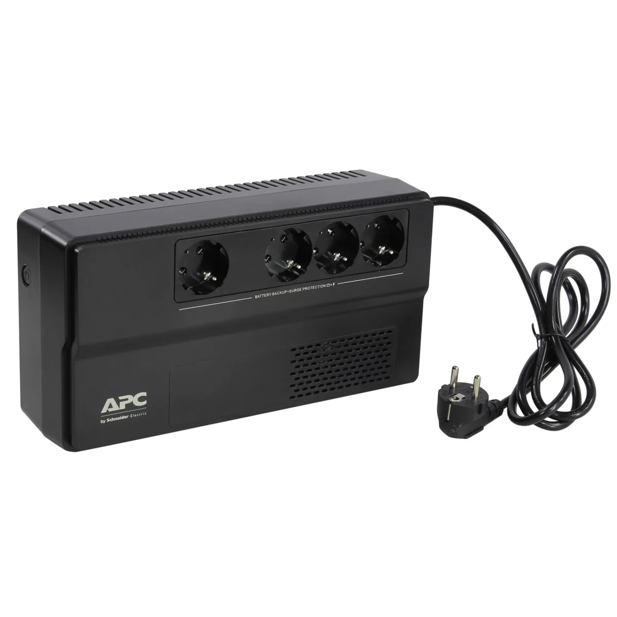 APC BV1000 - Easy UPS Line interactive 1000VA/600W, 4 x Schuko angle