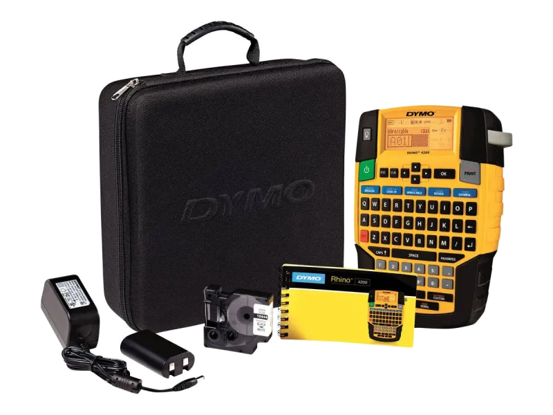 Dymo RHINO 4200 Kit aparat etichetat 19mm 180dpi QWERTZ 