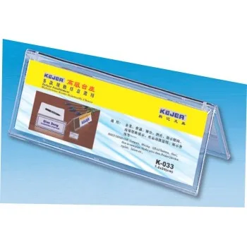 Economy Display nume birou plastic, calareti, forma A, 72x200mm, dublu-fata
