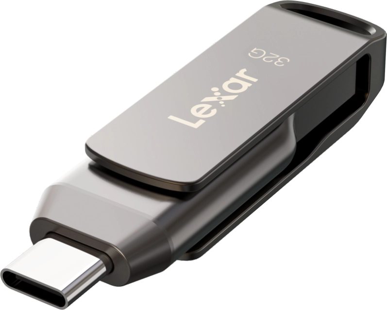 Lexar JumpDrive Dual Drive D400 Type-C/Type-C & Type-A, up to 100MB/s read (USB 3.1) 3