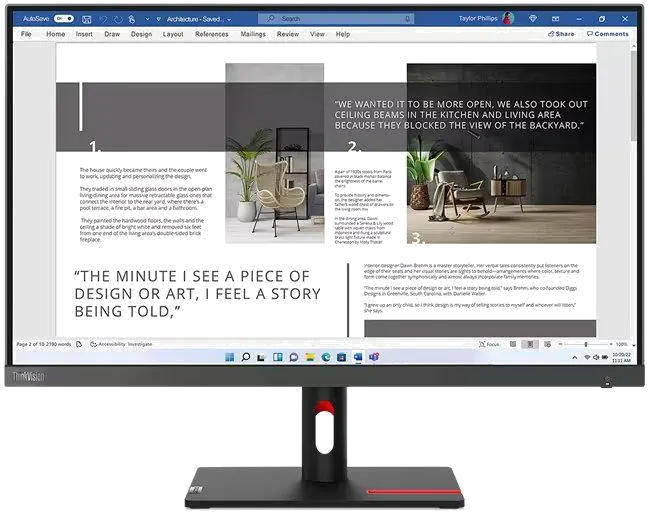 Lenovo ThinkVision S27i-30 monitor 27 inch IPS FHD 100Hz