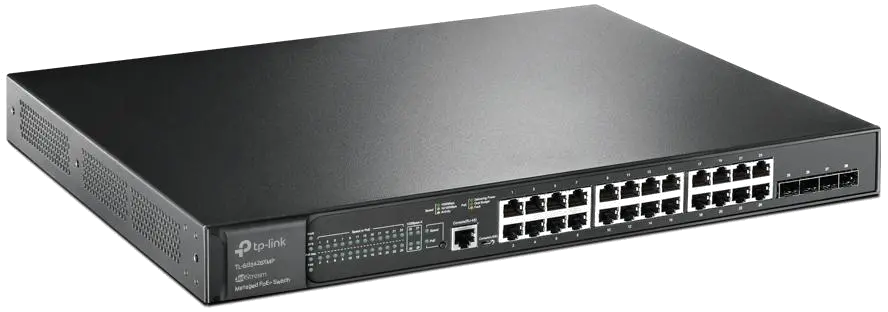 TP-Link TL-SG3428XMP JetStream switch cu management 24 Porturi Gigabit PoE 