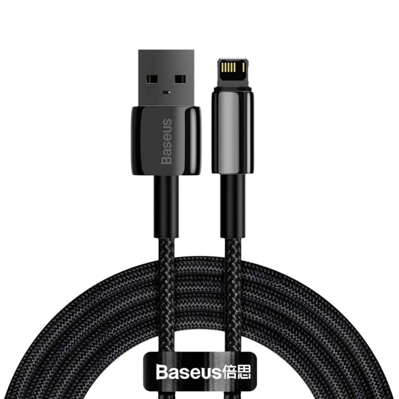 Baseus Cablu Tungsten Gold USB-A la Lightning 2m 2.4A