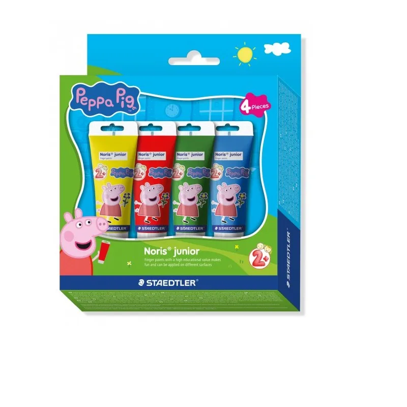 Staedtler Peppa Pig vopsea degete, set 4 culori